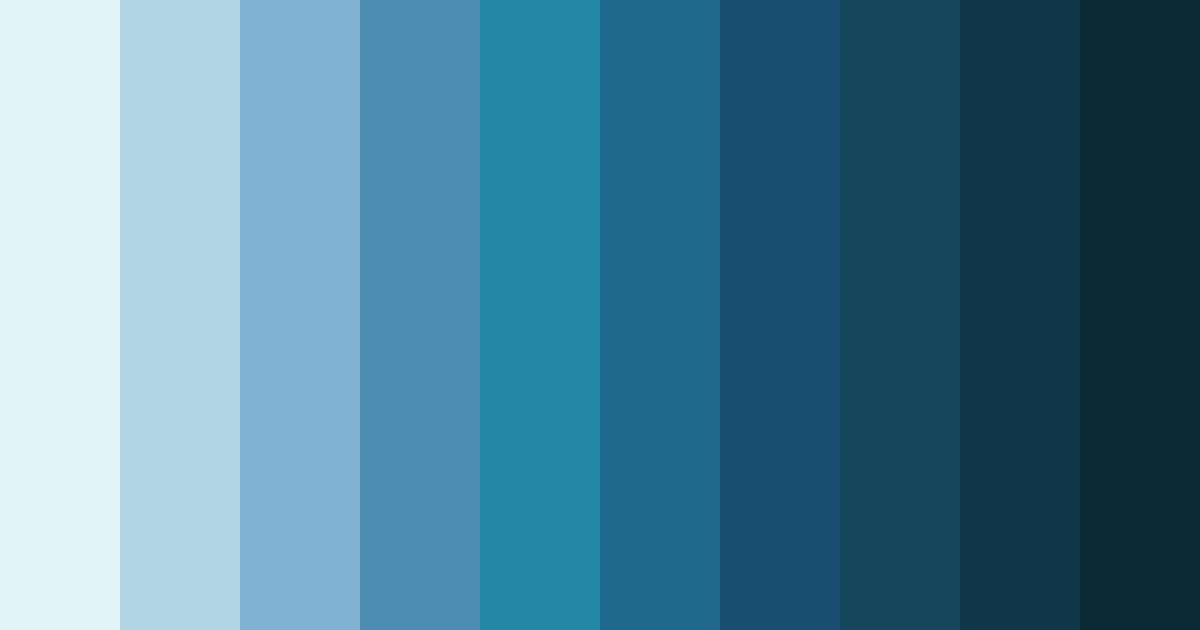 Download serenity in blue color palette PNG image (landscape)