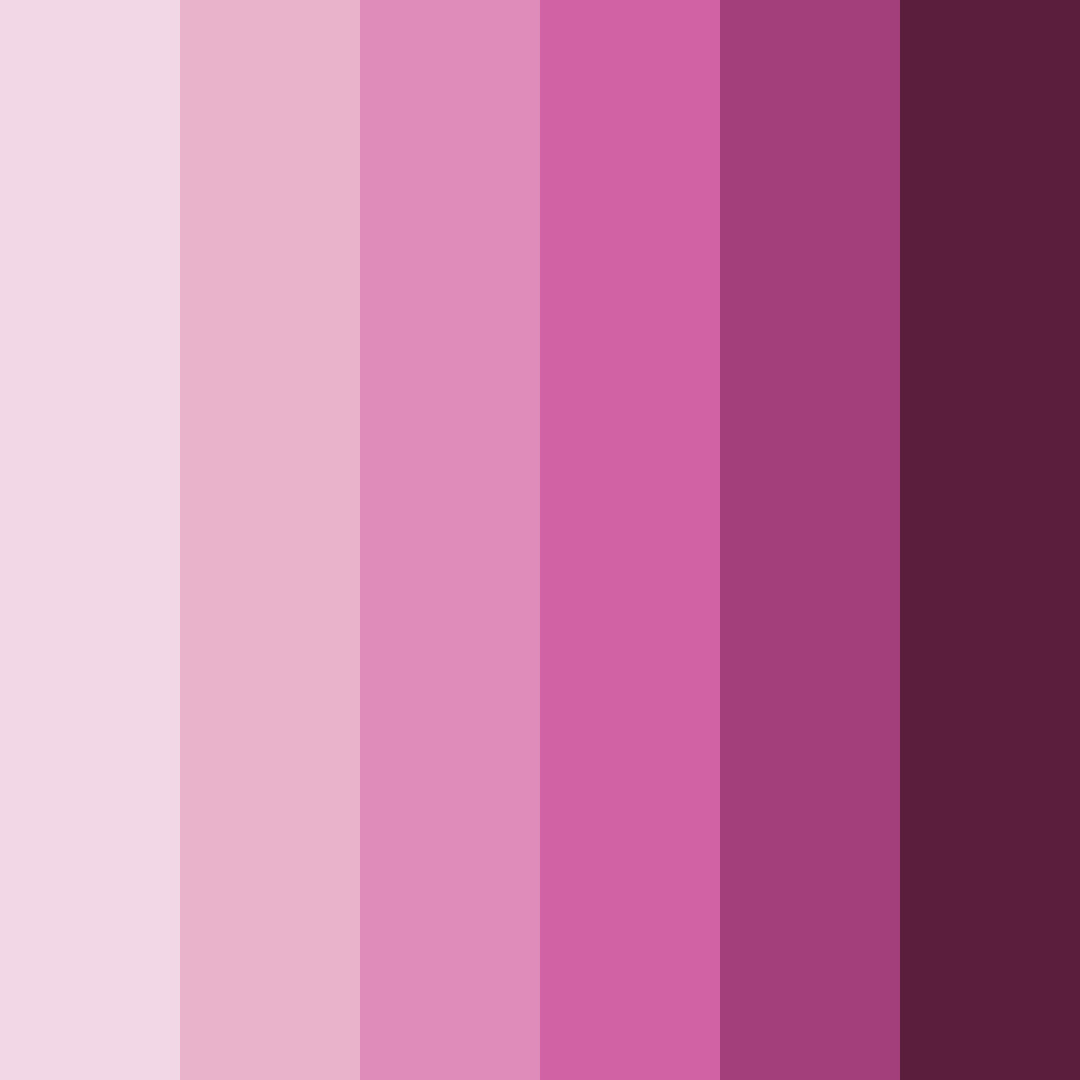 Download pink shades color palette PNG image (square)