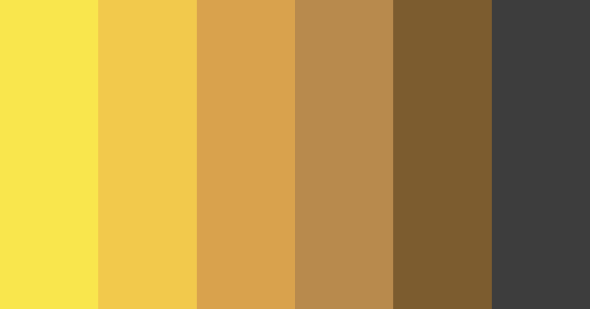 Download yellow and black shades color palette PNG image (landscape)