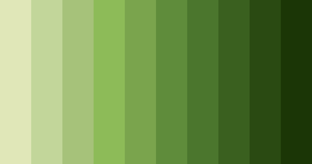 Download muted green yellow color palette PNG image (landscape)