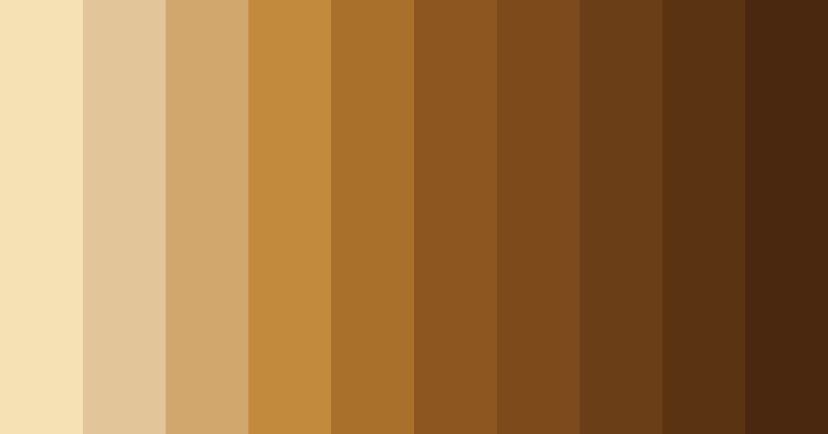 Download brown yellow color palette PNG image (landscape)