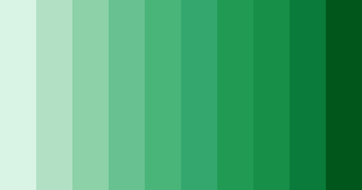 Download healing greens color palette PNG image (landscape)