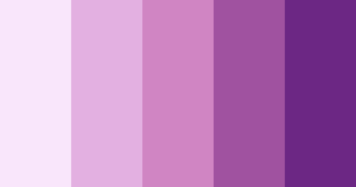 Download whimsical lilac dreams color palette PNG image (landscape)