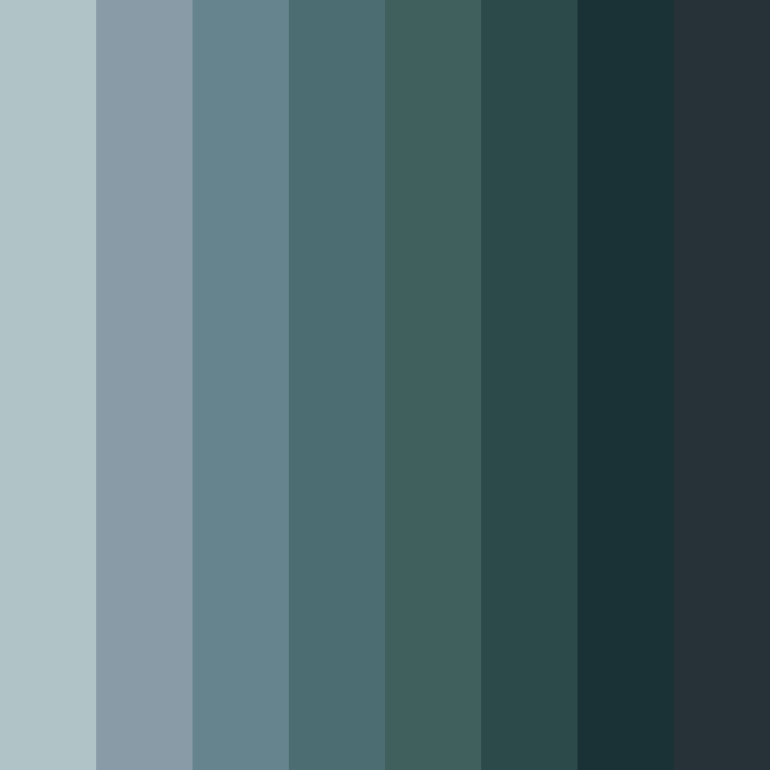 Download mystic ocean depths color palette PNG image (square)