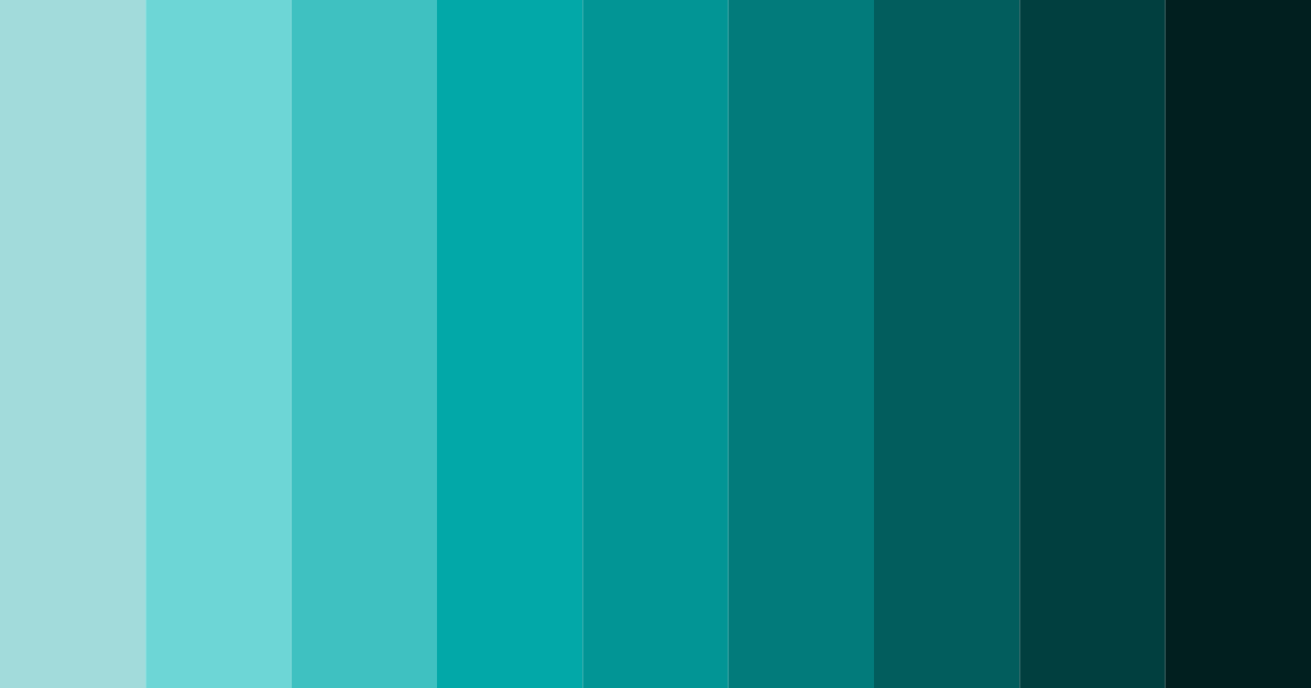 Download turquoise tides color palette PNG image (landscape)