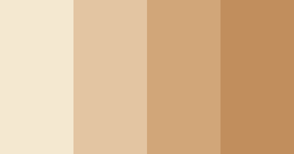 Download soft beige color palette PNG image (landscape)
