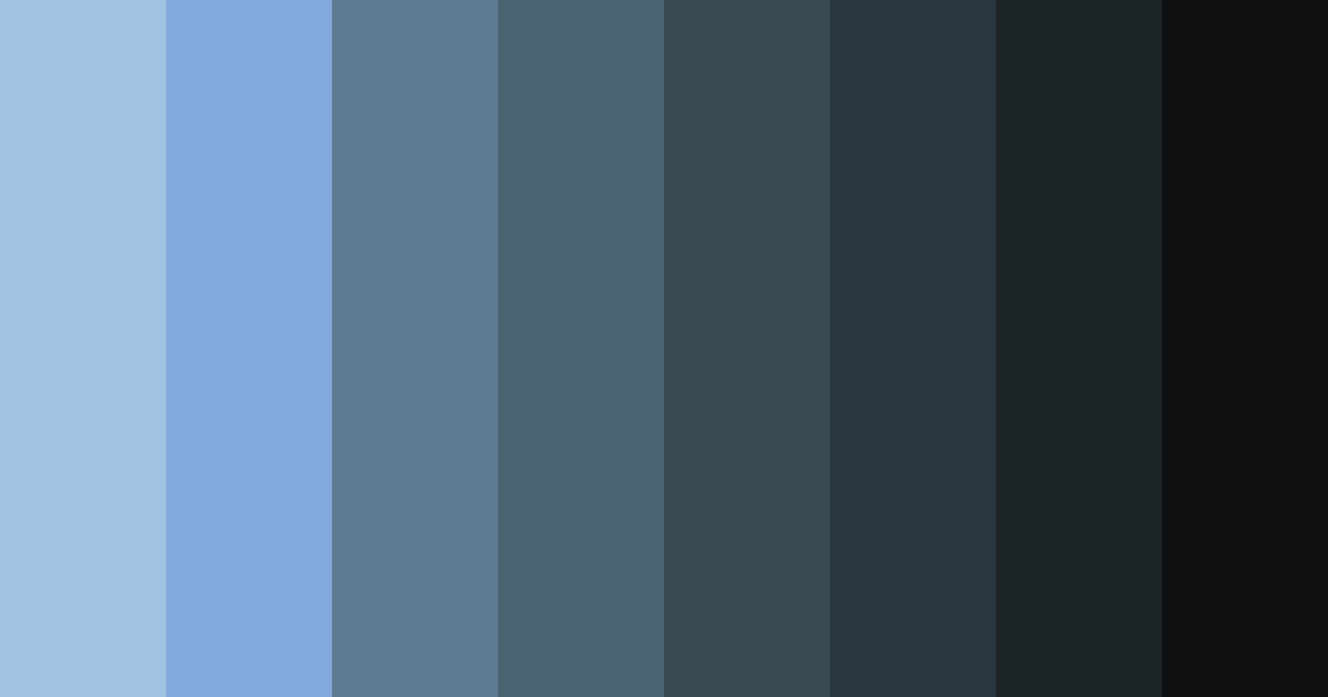 Download dark blue ocean color palette PNG image (landscape)