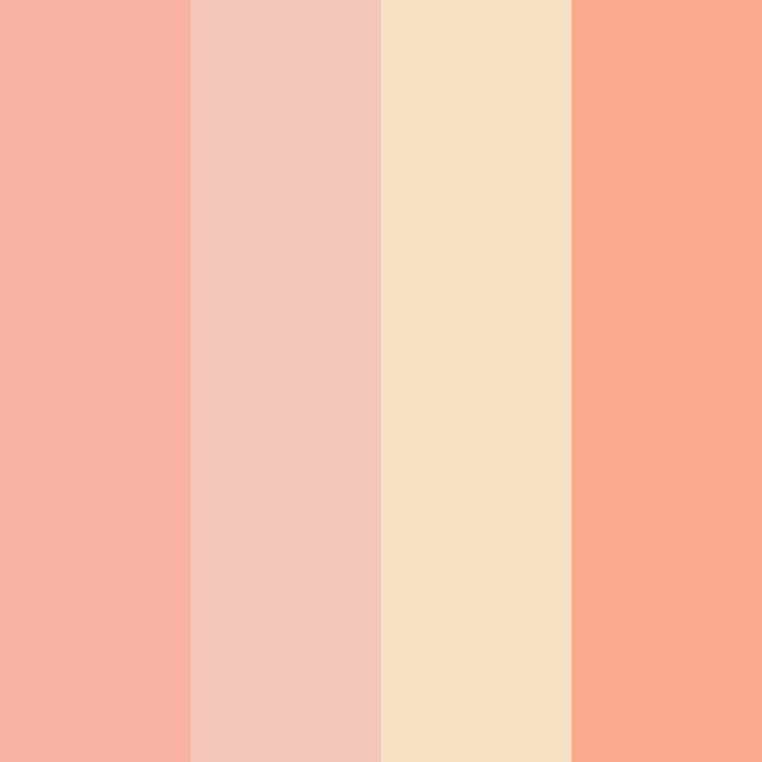 Download sweet sunset delights color palette PNG image (square)