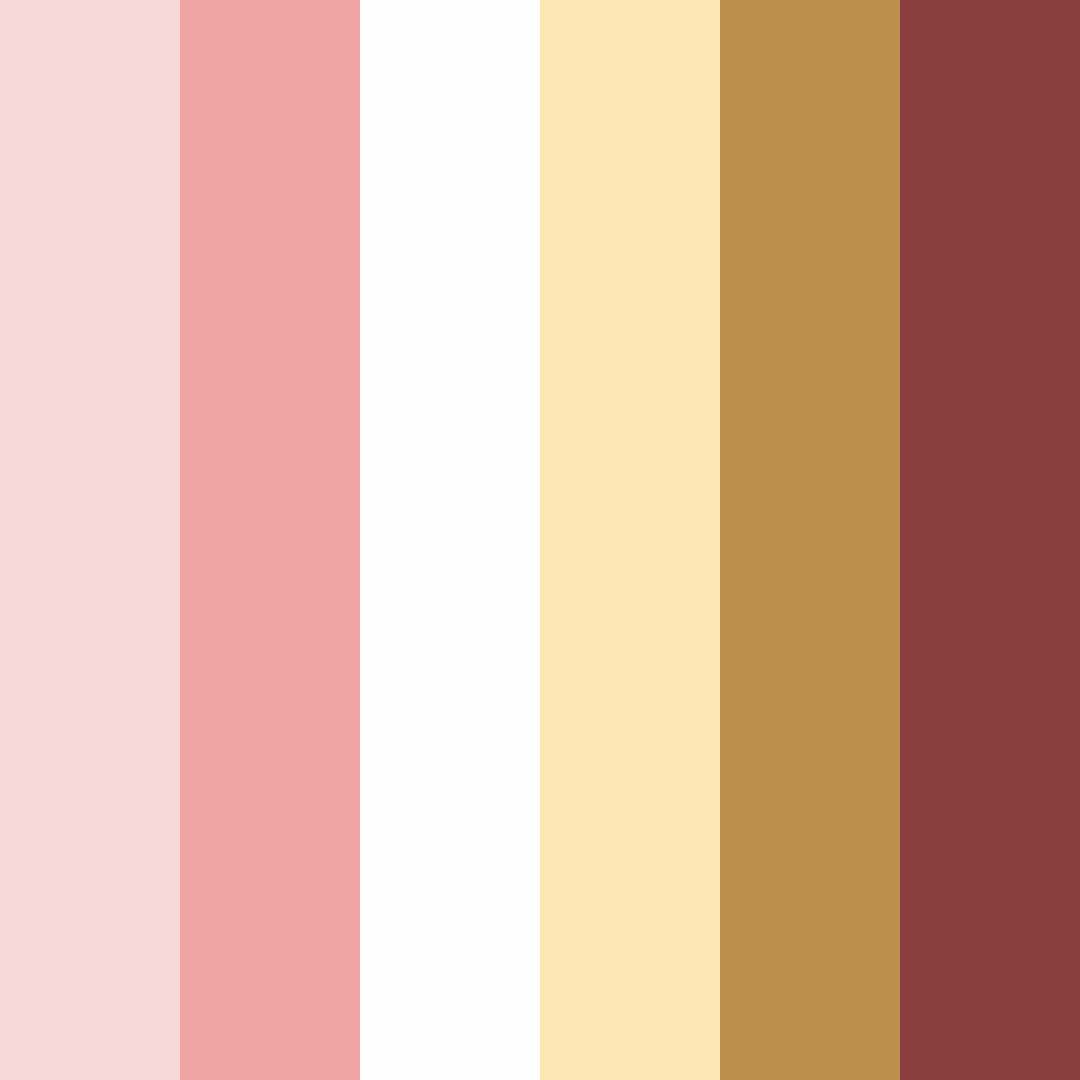 Download crimson cream dream color palette PNG image (square)