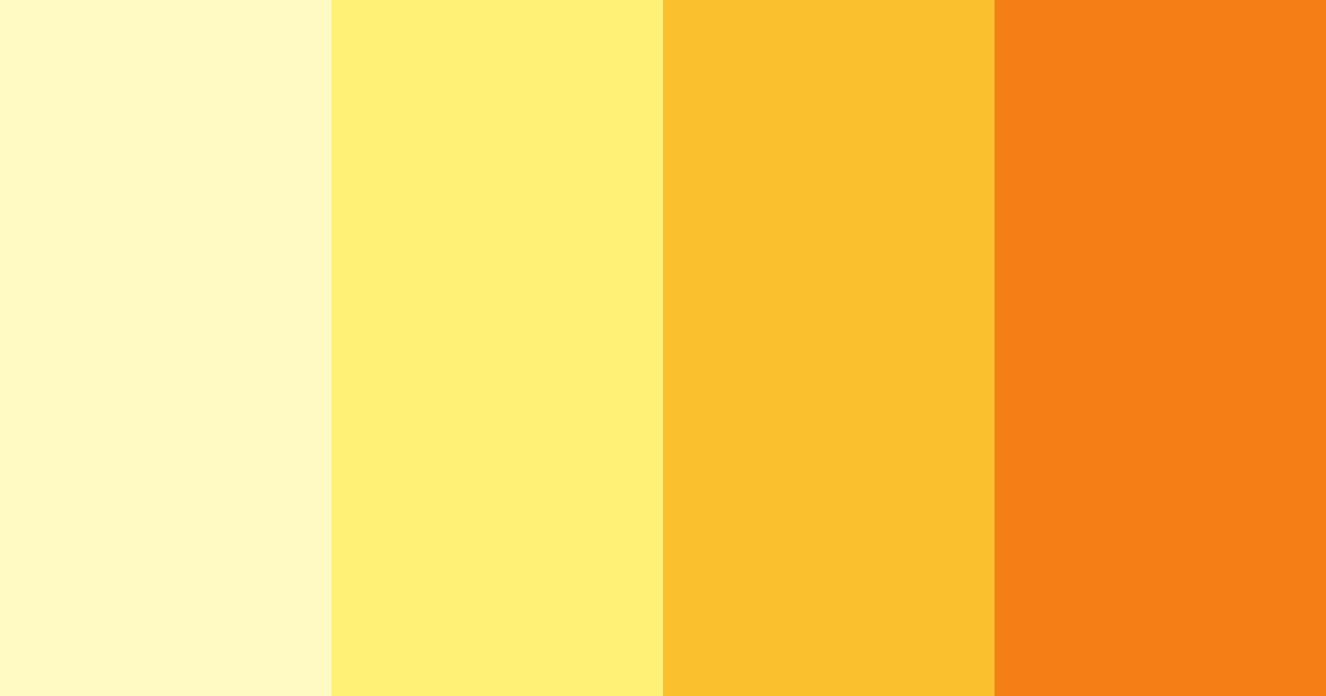 Bright Yellow Color Palette - ColorDrop