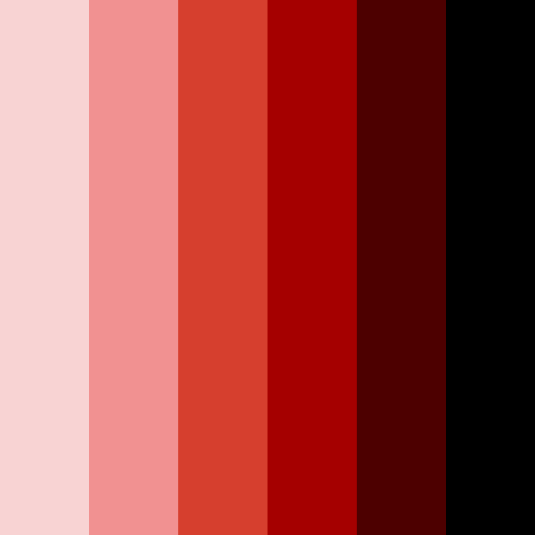 Download red & black elegance color palette PNG image (square)