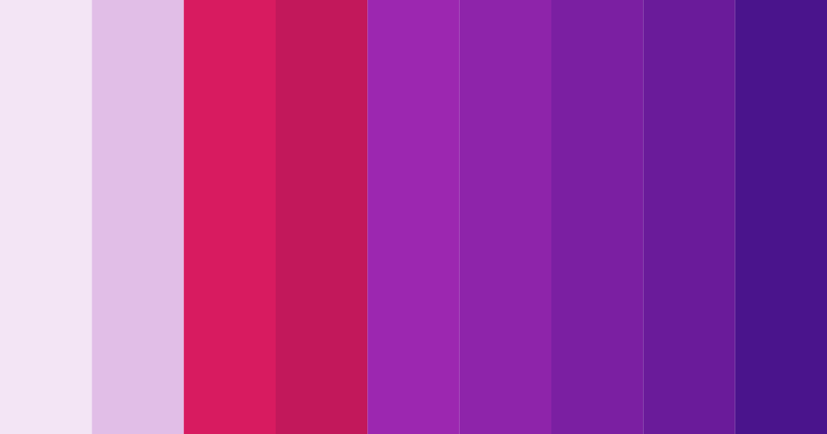 Download purple pink dream color palette PNG image (landscape)