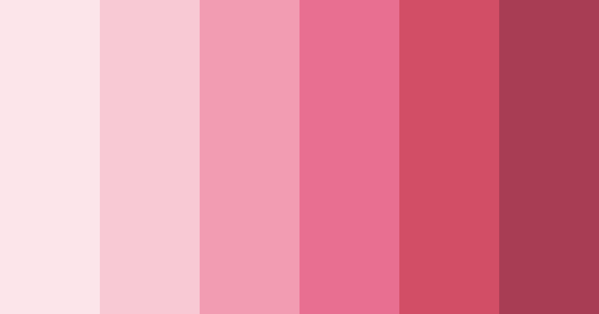 Download blushing blossoms color palette PNG image (landscape)