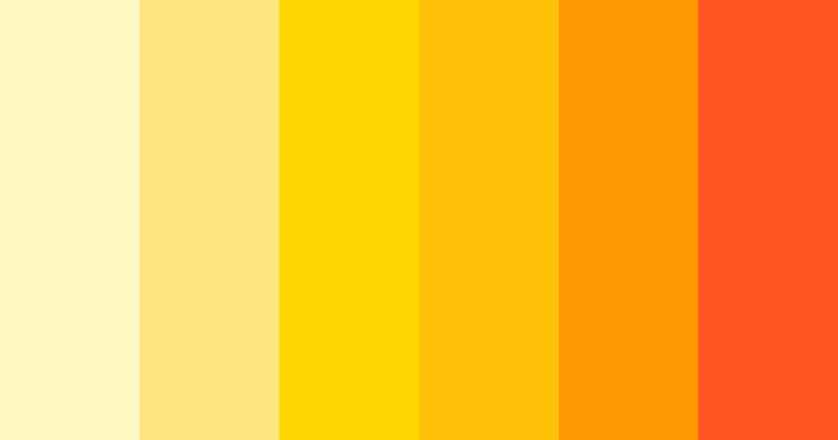 Download bright yellow color palette PNG image (landscape)