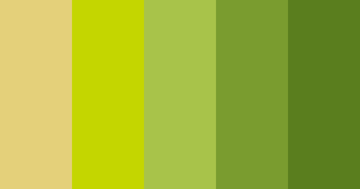 Download golden green color palette PNG image (landscape)
