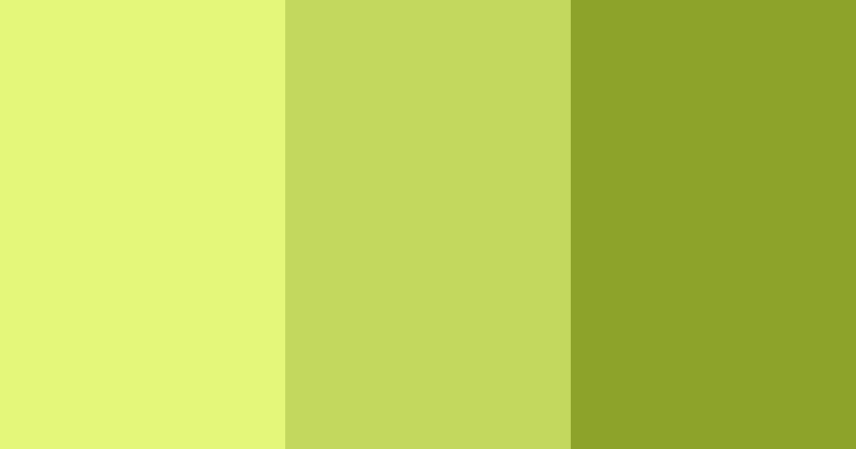 Download honeyed greens color palette PNG image (landscape)