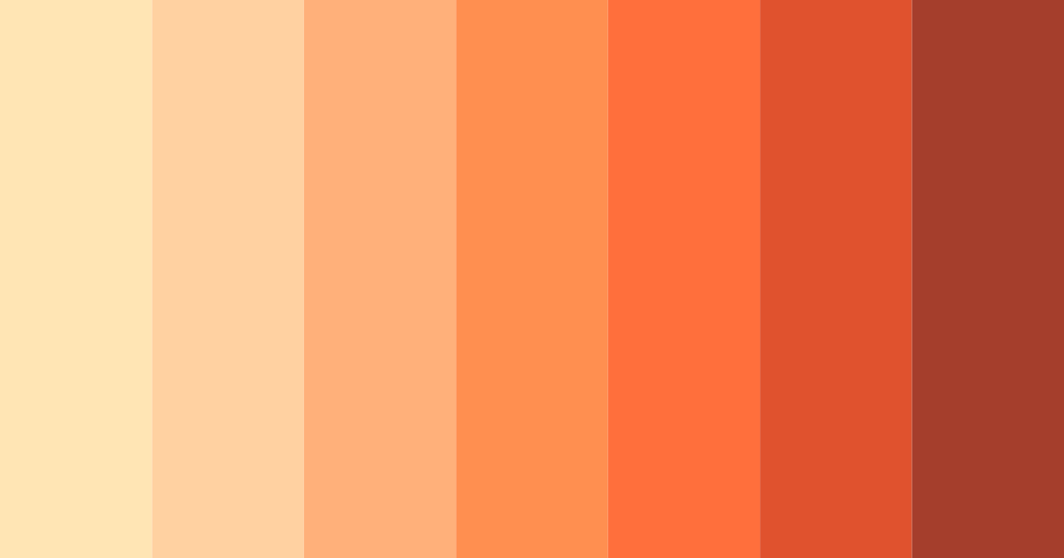 Download peach sunset color palette PNG image (landscape)