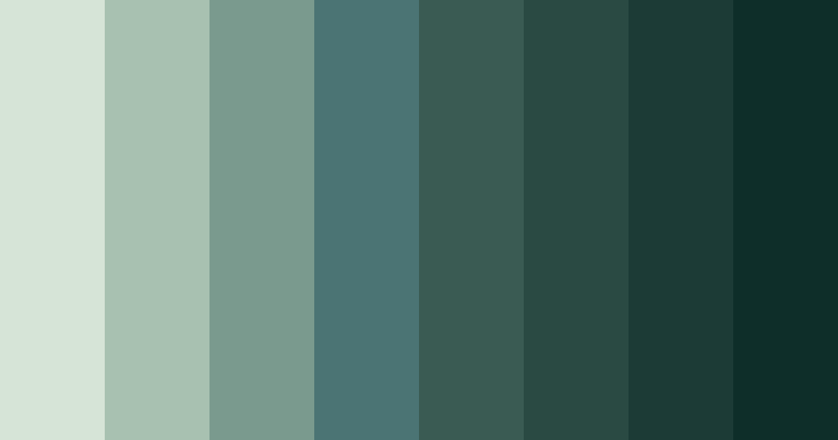 Download misty forest harmony color palette PNG image (landscape)