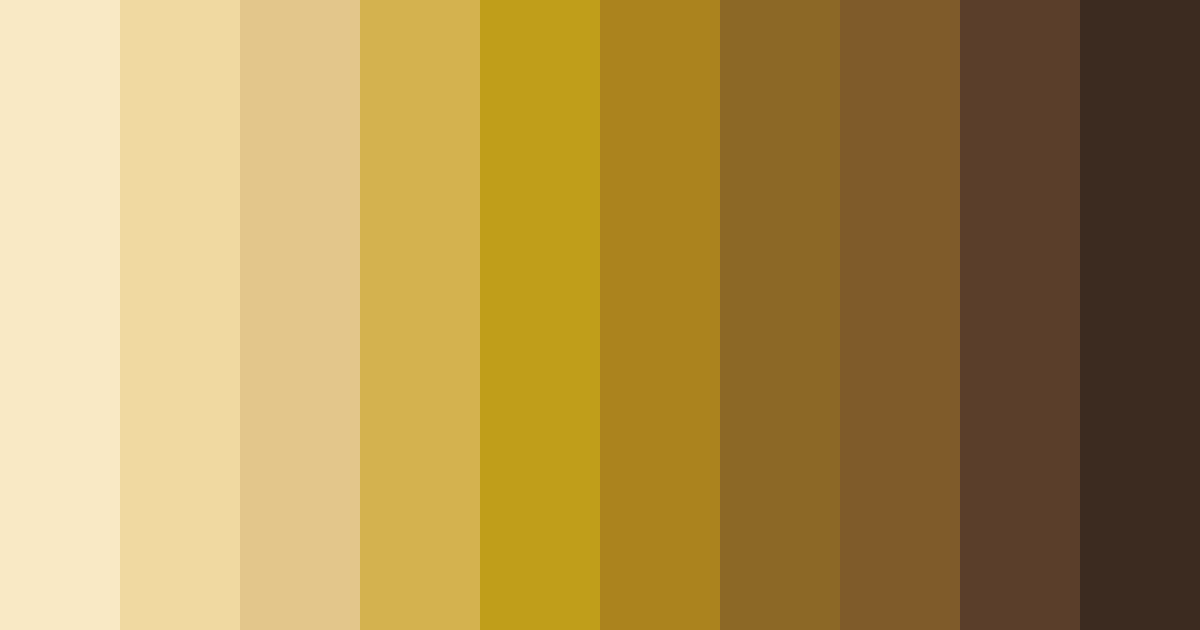 Download creamy yellow color palette PNG image (landscape)