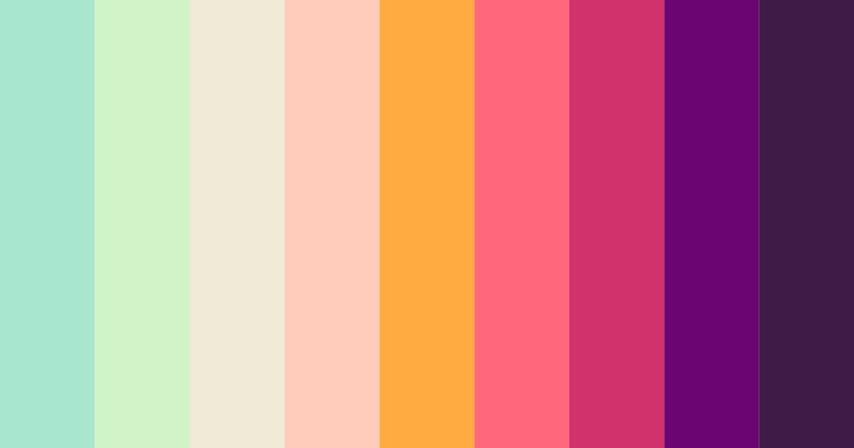Download neon green dream color palette PNG image (landscape)