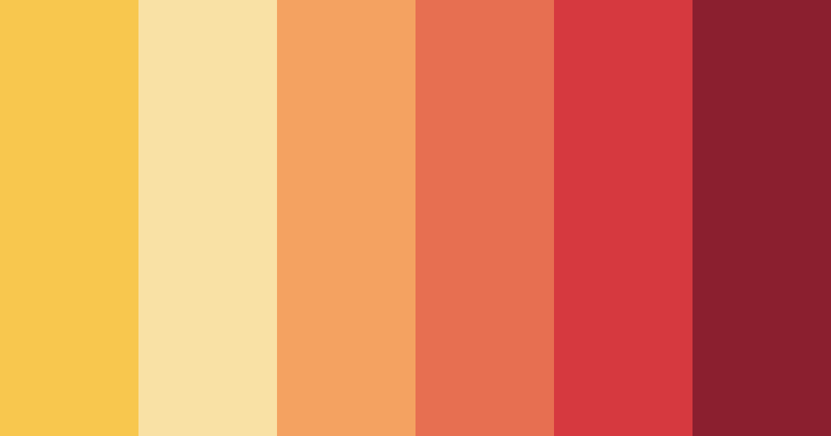 Download sunset serenade color palette PNG image (landscape)