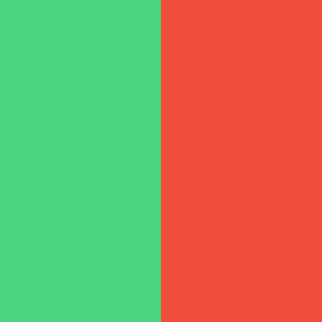 Download green and red fusion color palette PNG image (square)