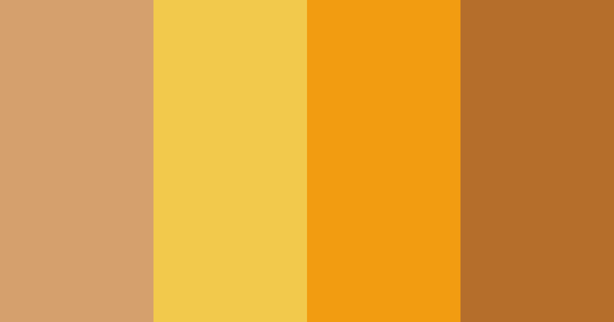 Download mellow marigold medley color palette PNG image (landscape)