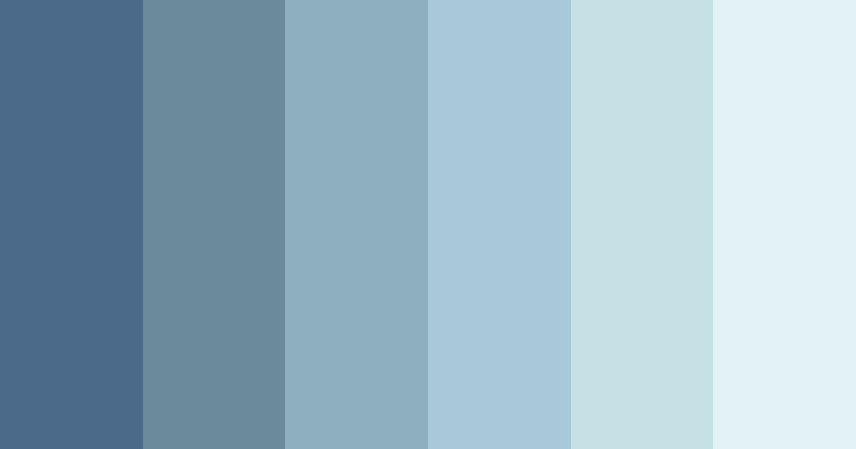 Download blue serenity color palette PNG image (landscape)