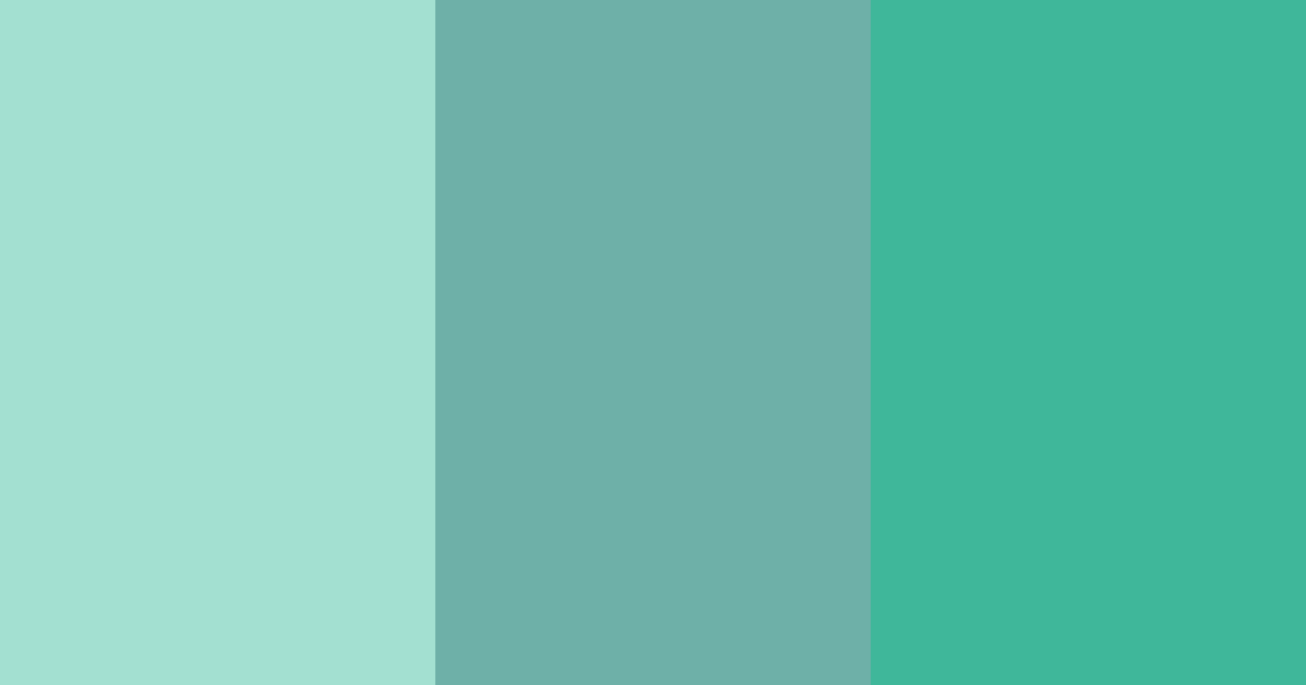 Download teal serenity color palette PNG image (landscape)