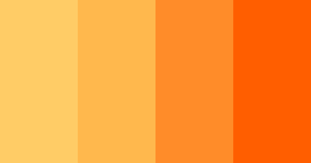 Download vibrant orange color palette PNG image (landscape)