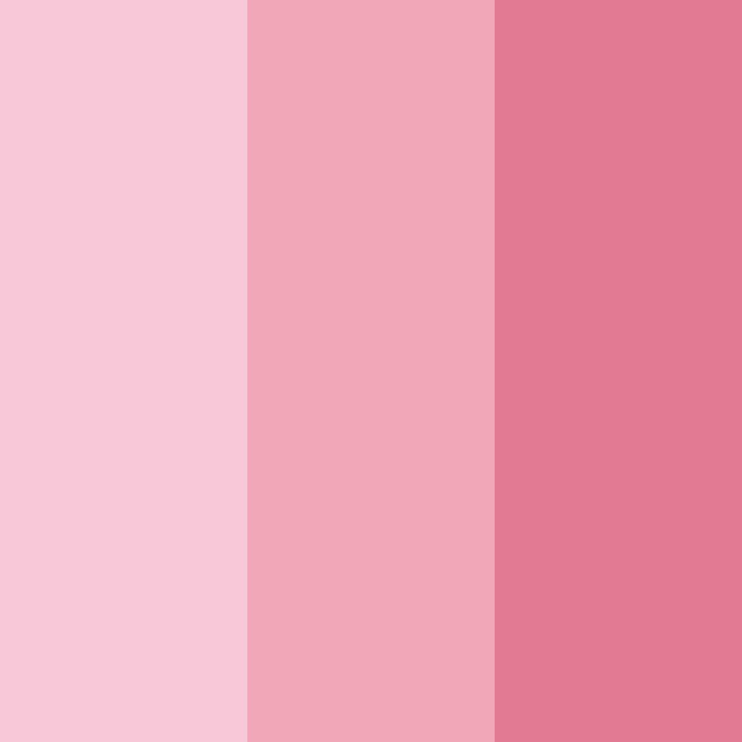 Download pink cute color palette PNG image (square)