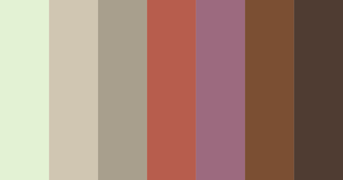 Download earthy green color palette PNG image (landscape)