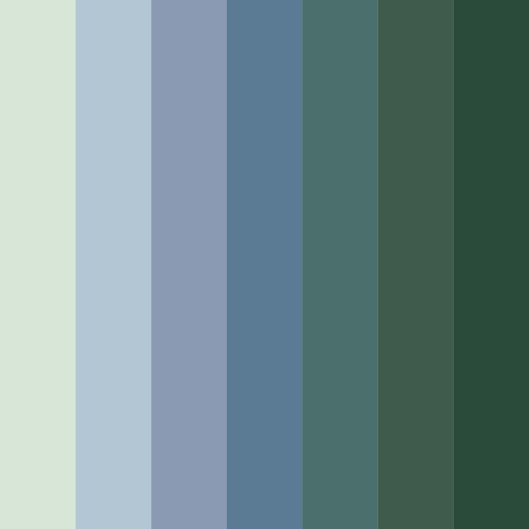 Download earthy green color palette PNG image (square)