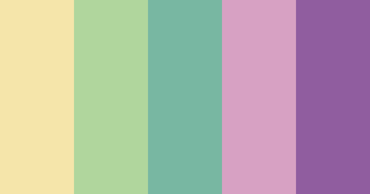 Download shades of green and pink color palette PNG image (landscape)