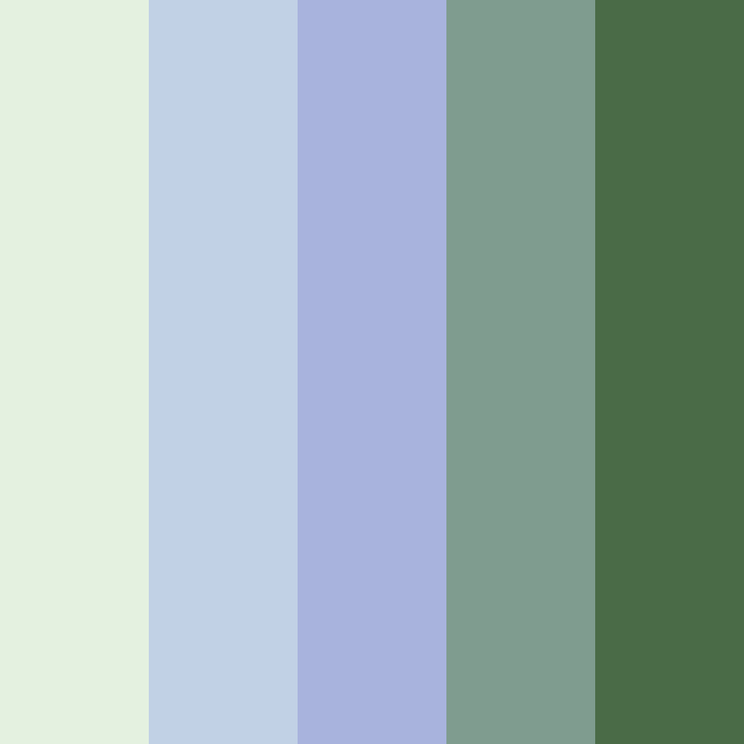 Download earthy green lavender color palette PNG image (square)