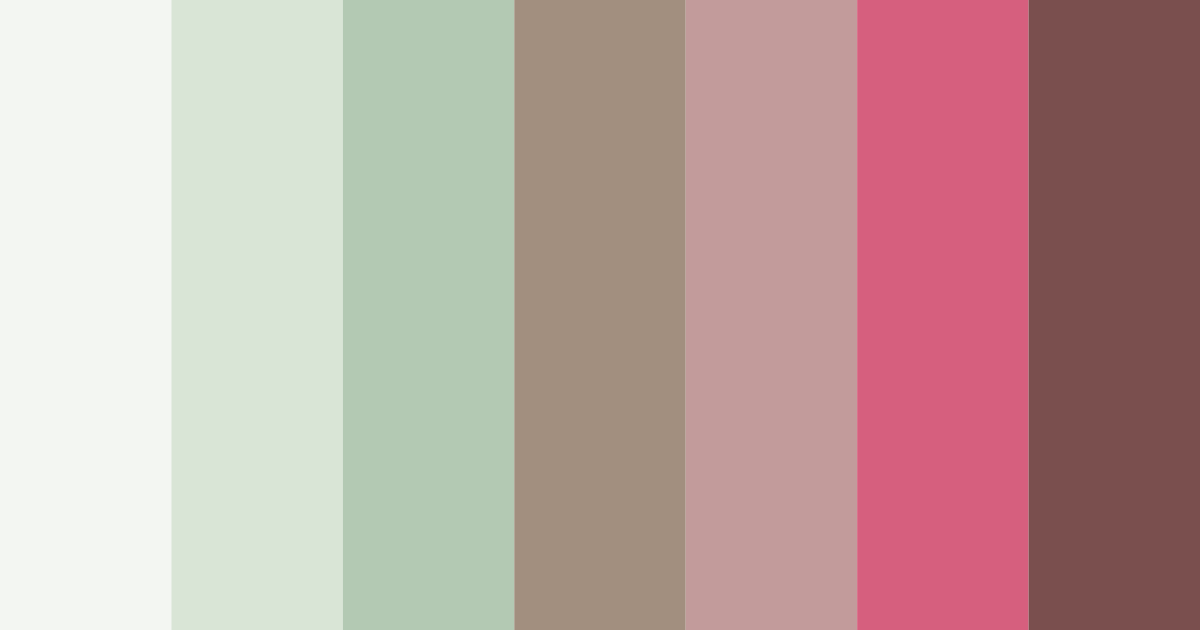Download earthy green harmony color palette PNG image (landscape)
