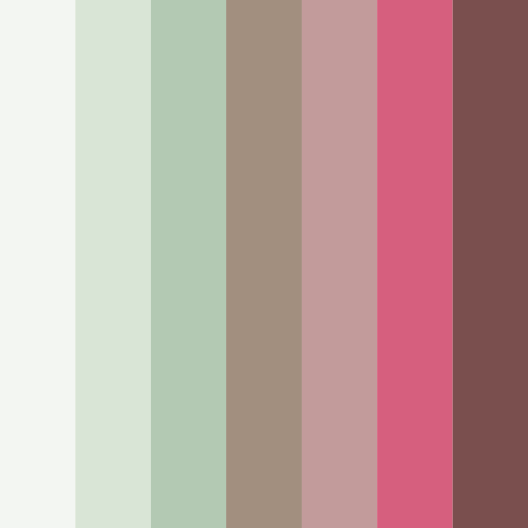 Download earthy green harmony color palette PNG image (square)