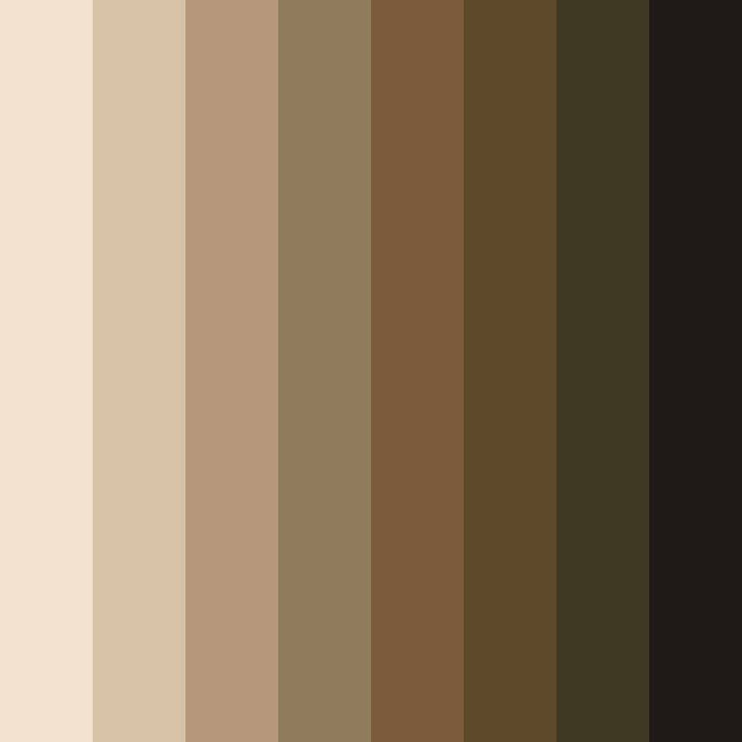 Download earthy serenity color palette PNG image (square)