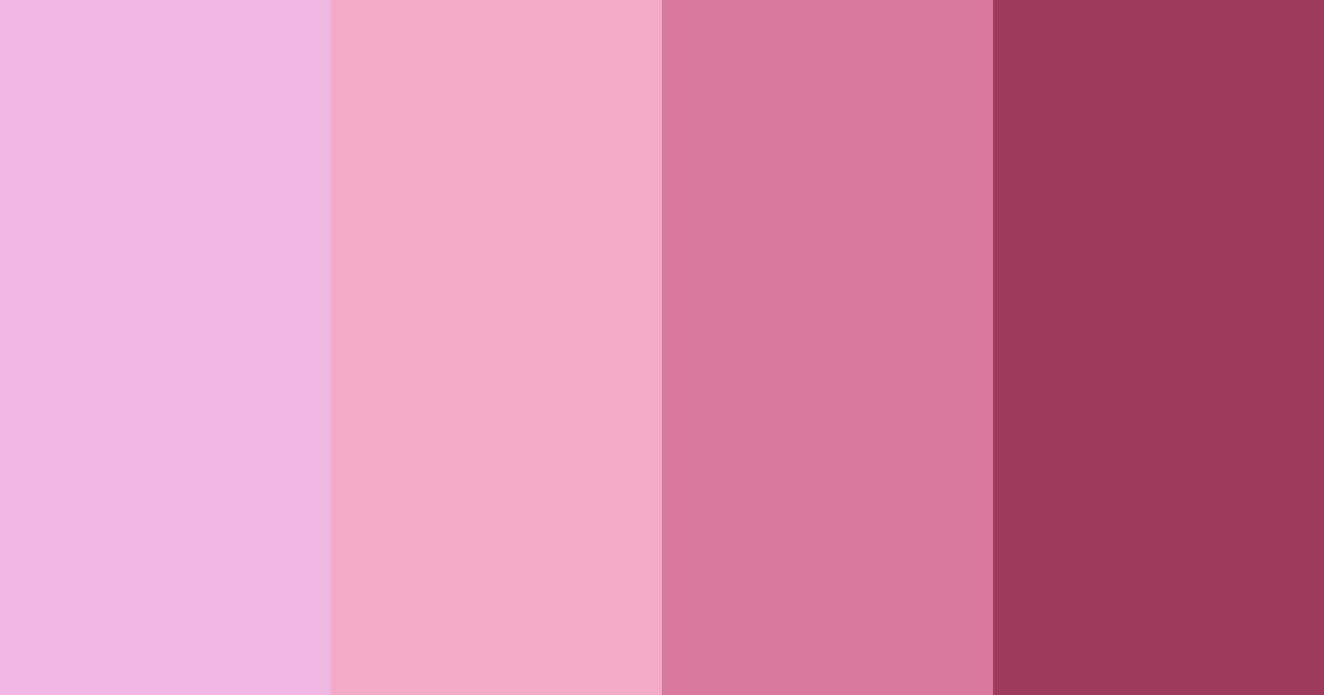 Download charming blossom color palette PNG image (landscape)