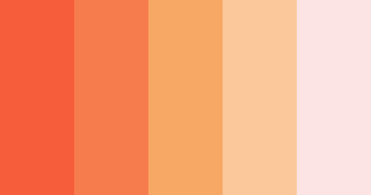 Download coquelicot sunset color palette PNG image (landscape)