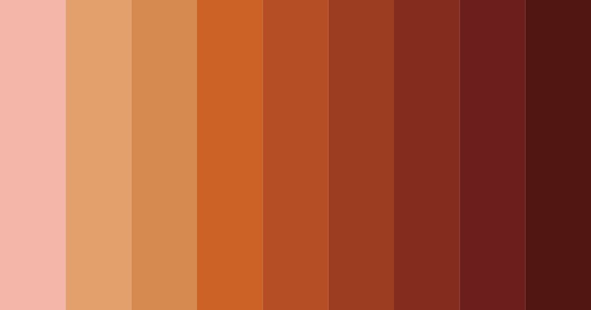 Download dark orange color palette PNG image (landscape)