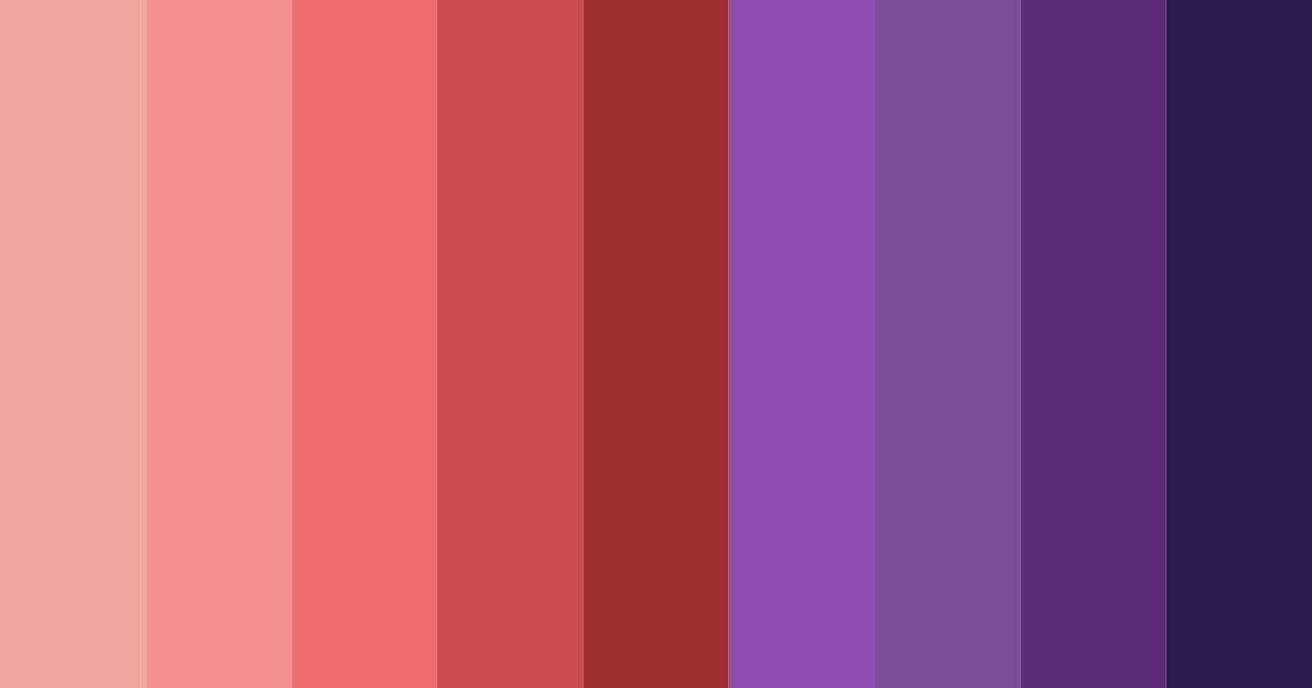 Download red blue harmony color palette PNG image (landscape)