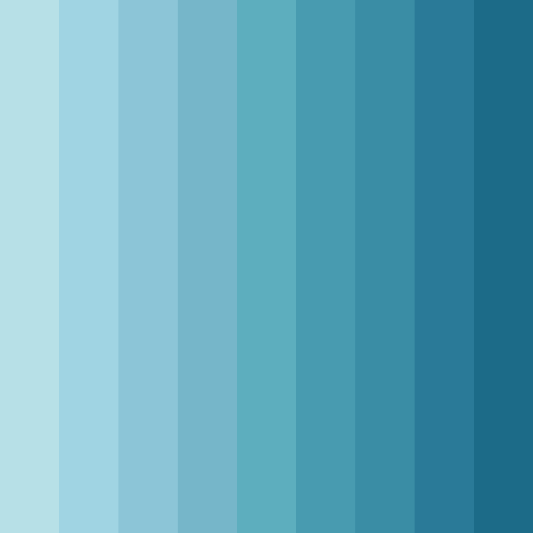 Download aqua serenity color palette PNG image (square)