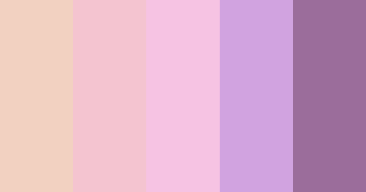Download whimsical blossoms color palette PNG image (landscape)