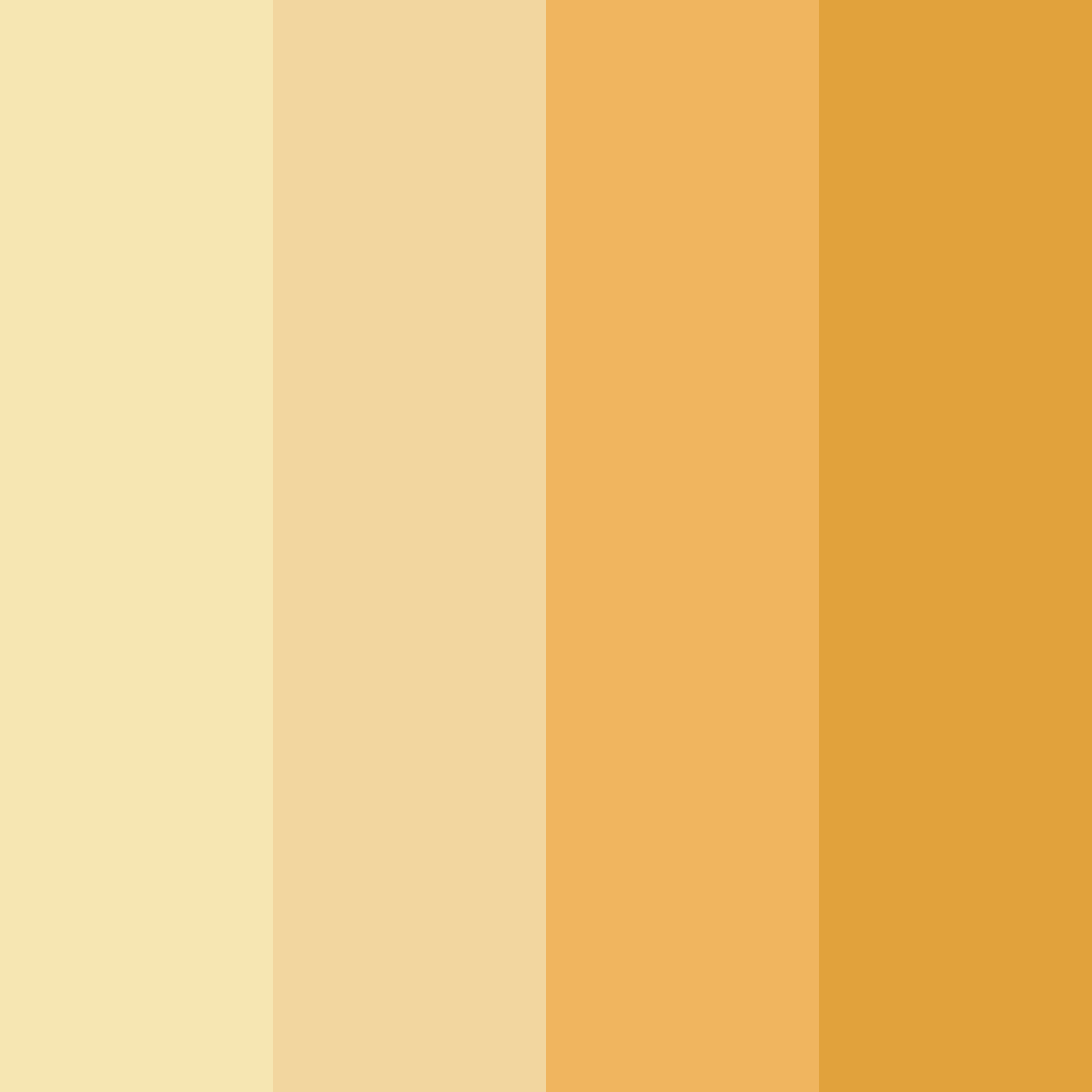 Download sunlit harmony color palette PNG image (square)