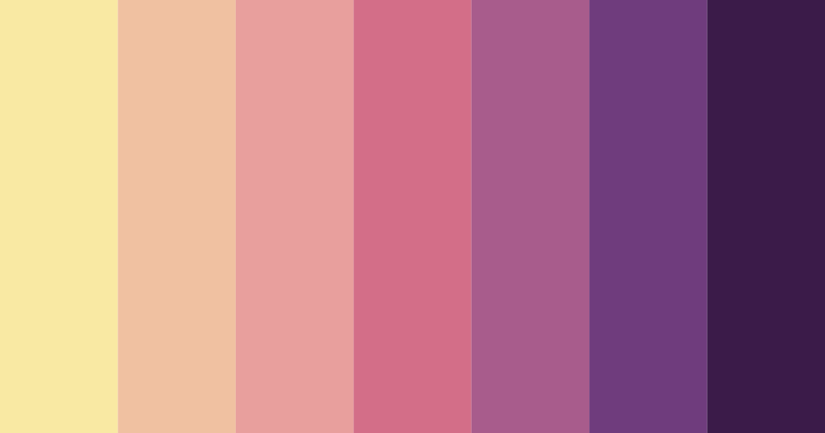Download whimsical sunset blossoms color palette PNG image (landscape)