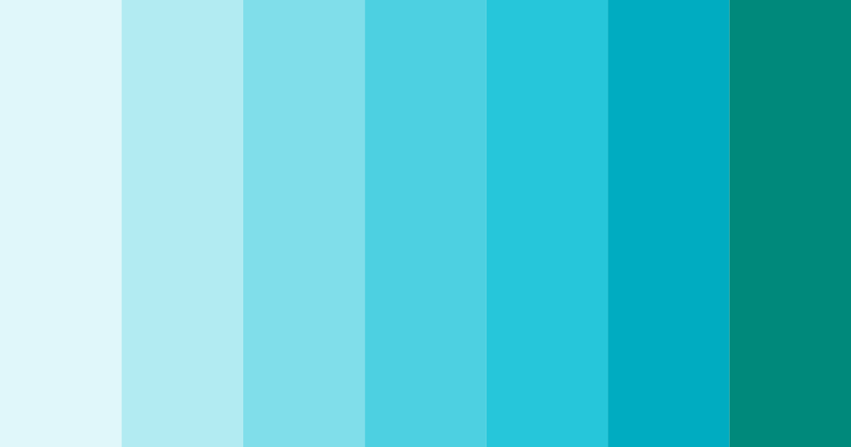 Download aqua vitality color palette PNG image (landscape)
