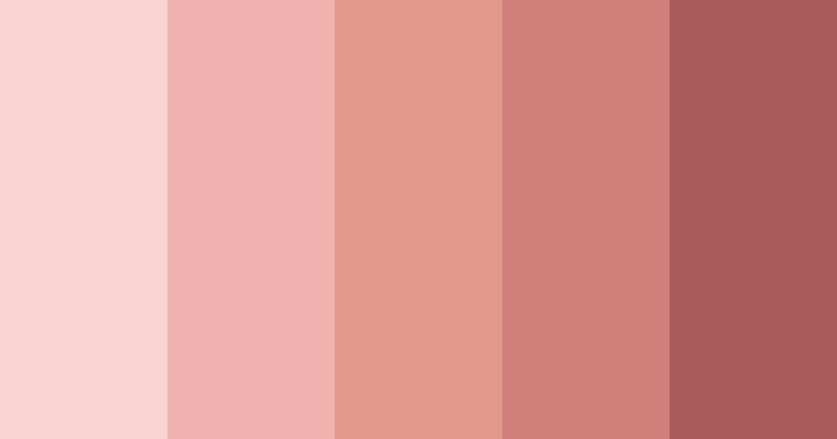 Download blushing rosewood color palette PNG image (landscape)