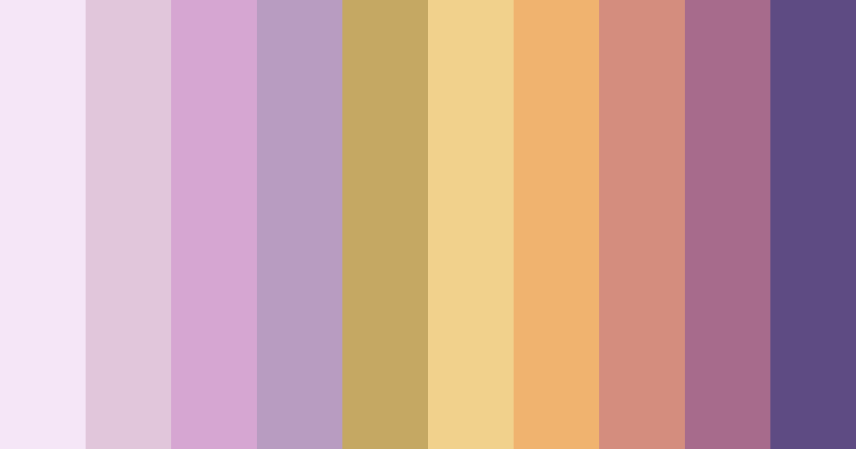 Download whimsical sunrise color palette PNG image (landscape)