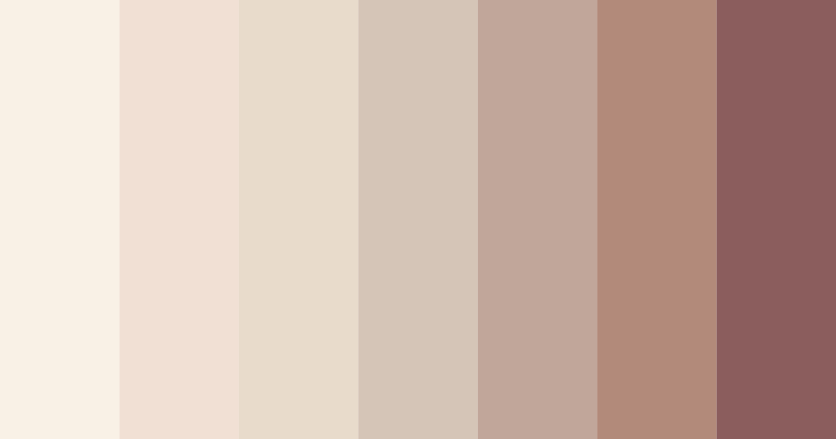 Download soft beige color palette PNG image (landscape)